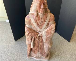 Large Alabaster Sculpture by Navajo Artist Leonard Howard