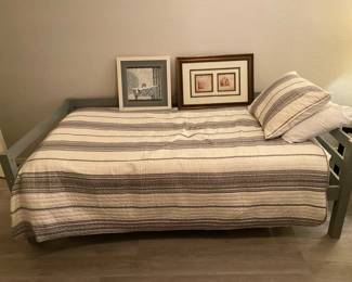 Twin Bed, Bedding, And Decor