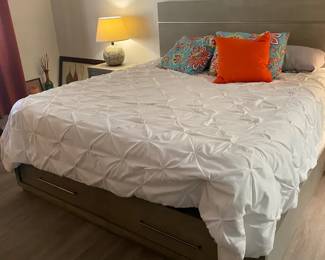 Sleep Number King Bed With Frame By Cambridge