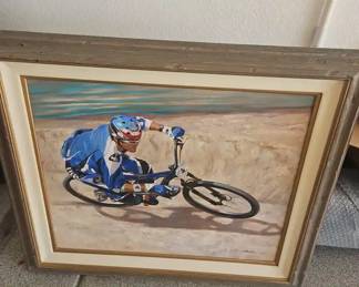 J.Harlie 2005 Acrylic On Canvass BMX Racer