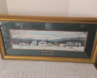 Norman Rockwell Stockbridge Main Street At Christmas
