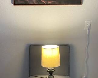 Chair, Lamp, Art