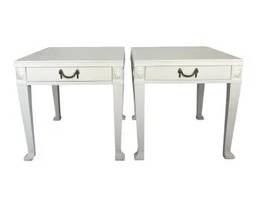 Postmodern Lacquered Neoclassical Side Tables John Dickinson Style