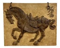 Mid Century Tang Horse Wall Sculpture Finesse Original Style