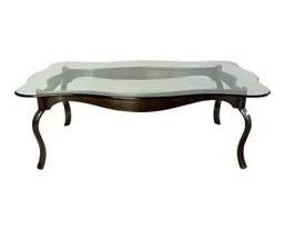Postmodern Steel And Brass Coffee Table