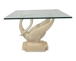 Maison Jansen Style Swan Table Signed
