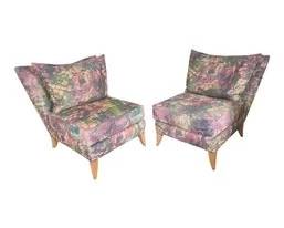 Postmodern Armless Chairs For Swaim Originals By John Mascheroni - A Pair