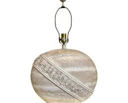 Postmodern Faux Tessellated Stone Lamp