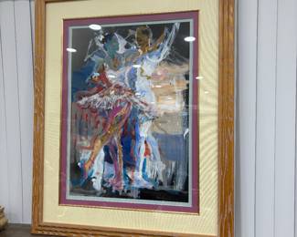 Acrylic ballet painting