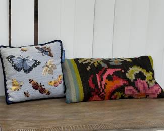 Needlepoint pillows