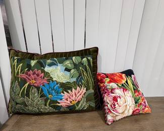 Needlepoint pillows