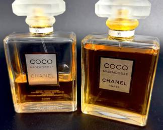 2 Partial Bottles of Vintage CHANEL COCO Mademoiselle Eau de Parfum - 3.4 oz 