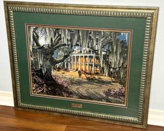 Louisiana Plantation Home Swamp Trees Picture “Moonlight and Lace” 