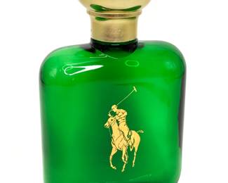 Large Vintage Polo Green Ralph Lauren Bottle 