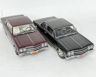 Set of 2 Model Cars - 1965 Malibu SS and 1965 Chevelle Z16 