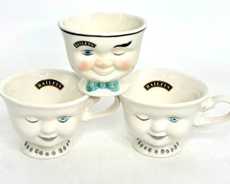1999 Baileys Winking Face Cups 