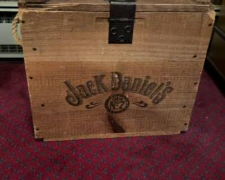 Vintage Jack Daniel's Old No. 7 Wooden Crate with Latch