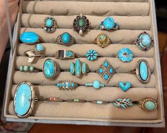Turquoise/Turquoise-like rings