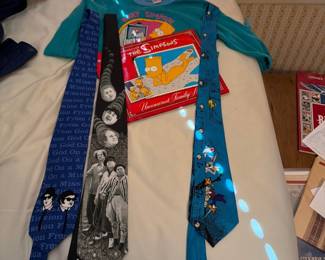 Blues Bros, 3 Stooges & Simpsons Memorabilia