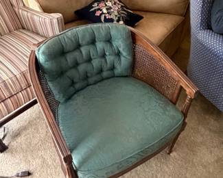 Vintage Cane Barrel Chairs