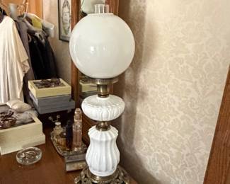 Milk Glass Lamp