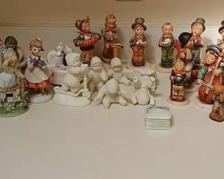Collectable Hummels, Friar Tuck Bank wkey, Snowbabies, Willow Tree