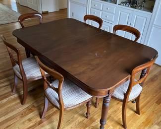Vintage Table With Six Chairs