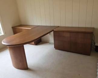 Huge Vintage Desk  3 Piece