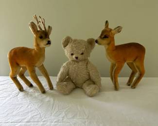 Steiff Deer  Knickerbocker Bear Stuffed Animals