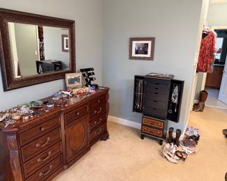 Dresser 67w x 19d x 36h jewelry box, jewelry 