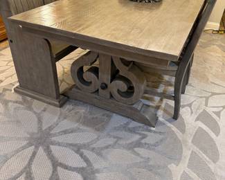 Like new farmhouse table with bench and chairs