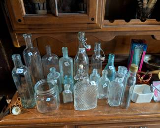 Antique Glass Jars and Bottles