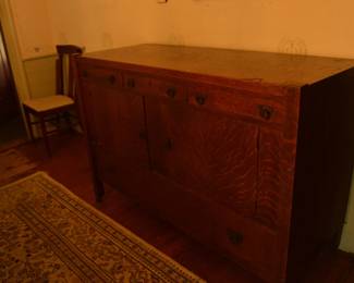 Antique Quarter Sawn Oak Buffet