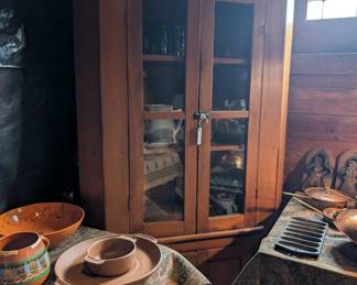 Primitive Corner Cupboard