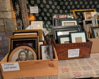 Antique framed art, frames for artwork