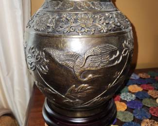 metal lamp detail