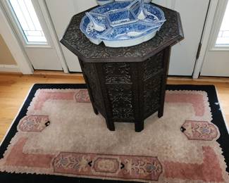 Antique (1930s) Fette rug, 2.6 x 4.3, 2 matching square rugs also
