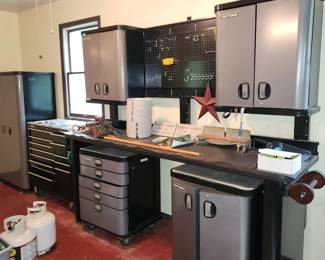 Craftsman metal garage cabinets, with keys