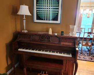 upright Yamaha piano