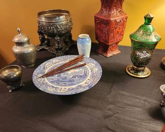 The silver bowl on left has been removed from sale