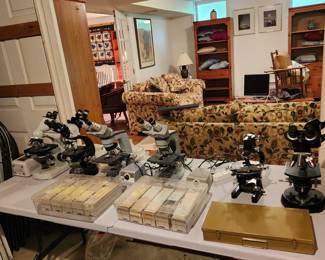 vintage microscopes