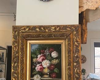 Floral in ornate frame 