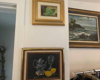 Mid Century oil painting