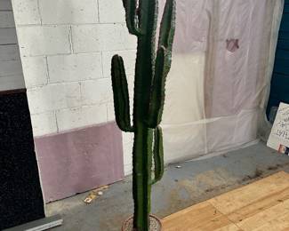 A very tall faux cactus!