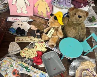 Padding O Bears, Muffy and Vanderbear Wear outfits, Stromberger Furniture & more…