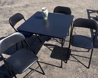 a card board table and chairs set. GREAT CONDITION!!!