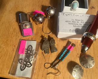Sampling of the sterling silver jewelry.