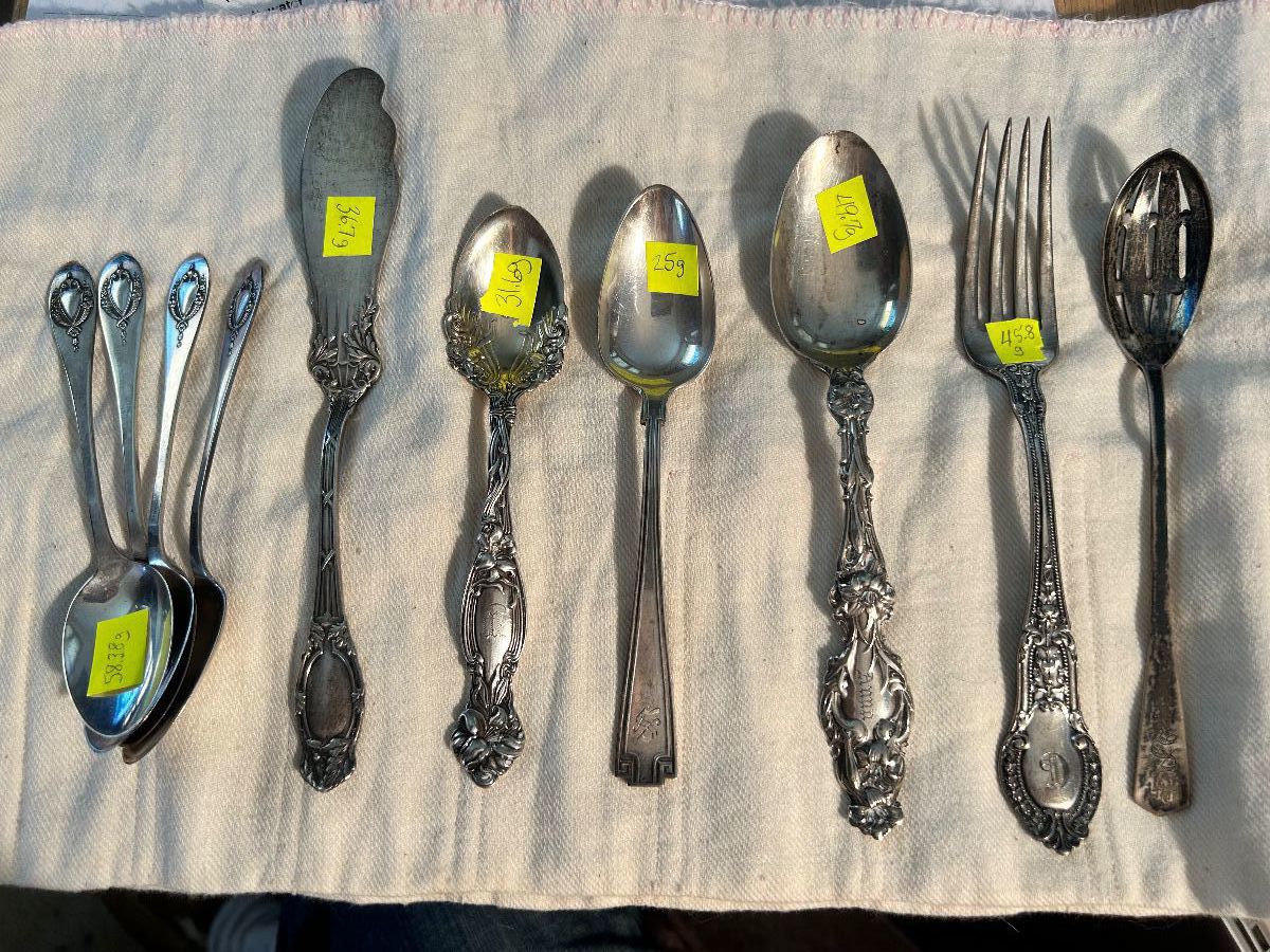Assembling of the sterling silver utensils