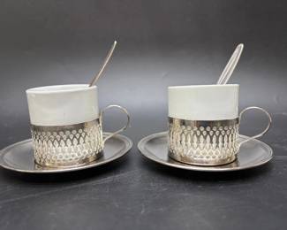 Silver Plated Espresso Cups