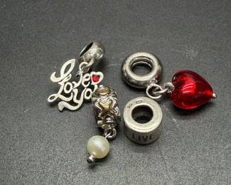 Sterling Silver Charm Beads